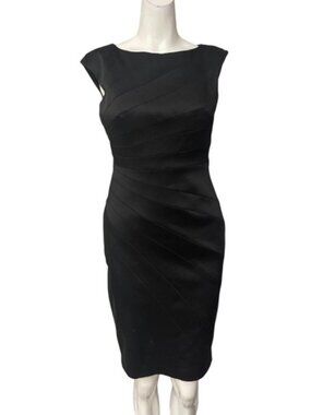 Jax sleeveless sheath dress black women's size 8